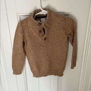 Carter's Brown Fuzzy Sweater with Mock Neck